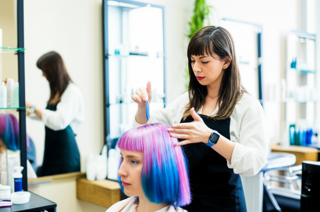 染燙髮後瀏海護理與造型維持